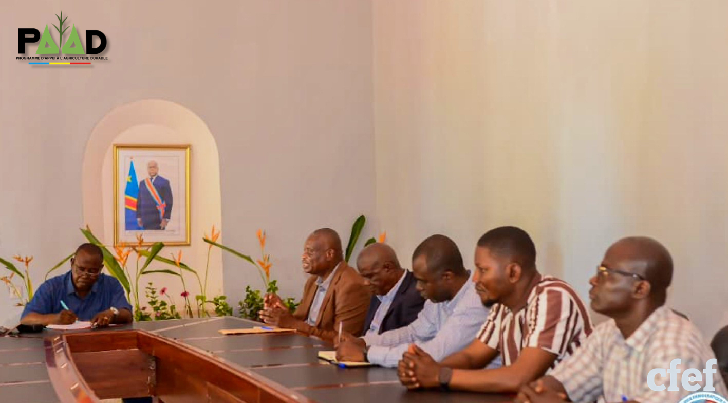 image en avant de Lancement du PAAD à l’Equateur : Le Gouverneur Boobo reçoit la mission CFEF à sa résidence officielle